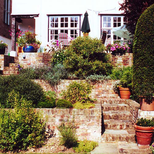 Terraced garden in Hertfordshir