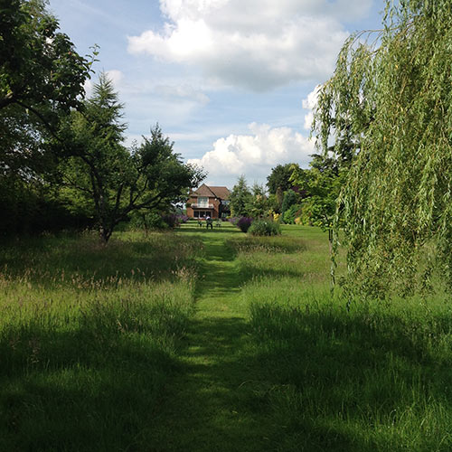 French style Garden meadow beneath the Orchard