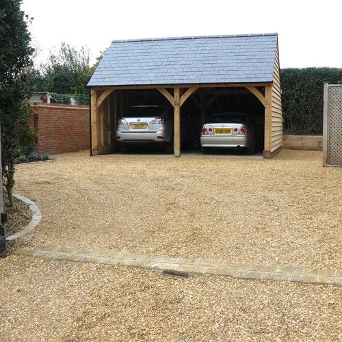 Oak Frame Double Garage