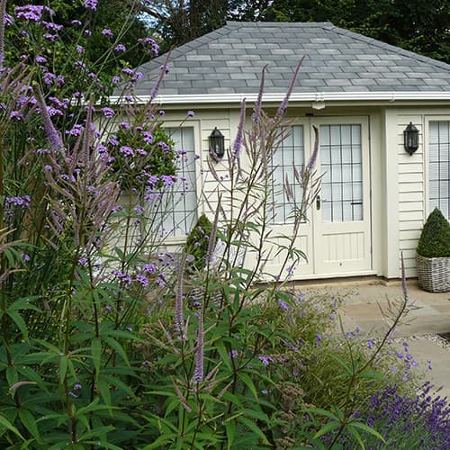 herbaceous perennials act as a screen