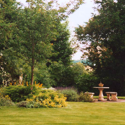 Stone table and chairs